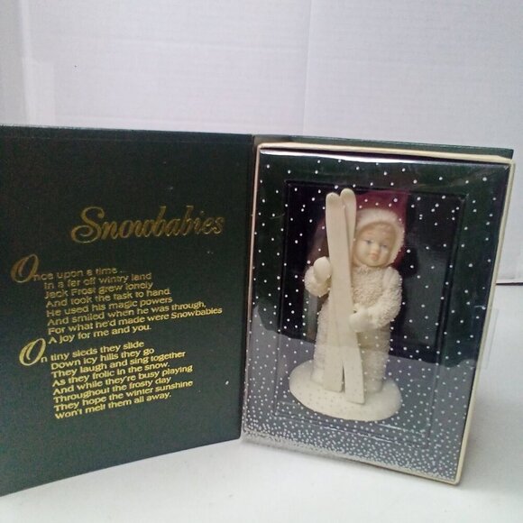 Department 56 Winter Tales Snowbabies Let's Go Skiing Figurine Christmas - Picture 13 of 13